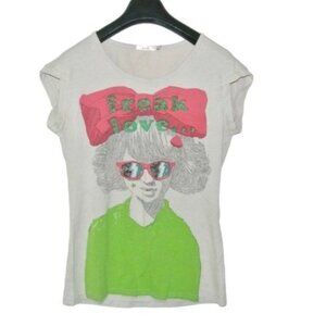 Iaizo Graphic Tee T-shirt Freak‎ Love M